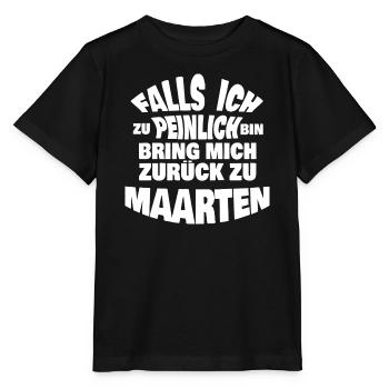 Geschenk für Maarten - Stanley/Stella Kinder T-Shirt MINI CREATOR  - Schwarz - Vorne - Mikhail (115cm)