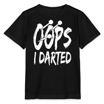  I Darted Darts Dartscheibe Dartpfeile Dartspiel - Stanley/Stella Kinder T-Shirt MINI CREATOR  - Schwarz - Vorne - Mikhail (115cm)
