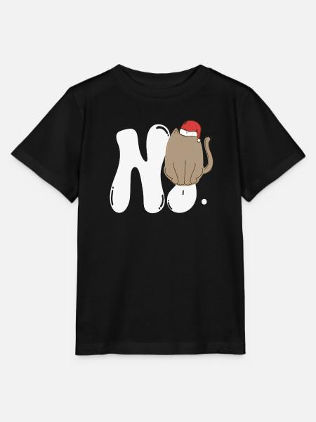 no face cat ugly sweater - Stanley/Stella Kinder T-Shirt MINI CREATOR  - Schwarz