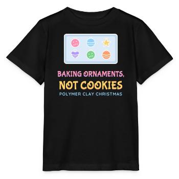 Ornamente backen, keine Kekse Polymer-Ton - Stanley/Stella Kinder T-Shirt MINI CREATOR  - Schwarz - Vorne - Mikhail (115cm)