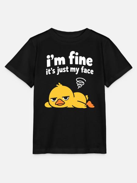 Entspanntes Entengesicht-Meme - Stanley/Stella Kinder T-Shirt MINI CREATOR - Schwarz