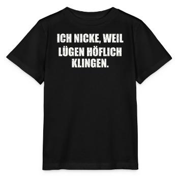 Sarkastischer Spruch - Stanley/Stella Kinder T-Shirt MINI CREATOR  - Schwarz - Vorne - Mikhail (115cm)
