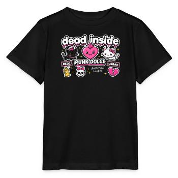 Süßes urbanes Punk-Herz - Stanley/Stella Kinder T-Shirt MINI CREATOR  - Schwarz - Vorne - Mikhail (115cm)