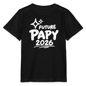 Zukünftiger Opa 2026 - Stanley/Stella Kinder T-Shirt MINI CREATOR  - Schwarz - Vorne - Mikhail (115cm)
