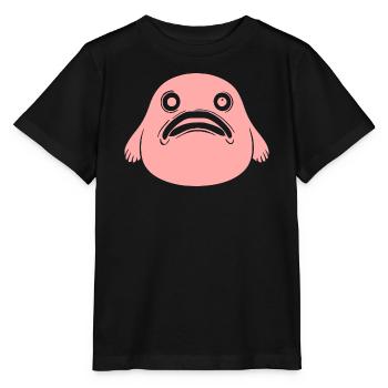 Blobfisch Fisch rosa Meeresfisch Geschenk  - Stanley/Stella Kinder T-Shirt MINI CREATOR  - Schwarz - Vorne - Mikhail (115cm)