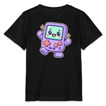 Happy Retro Gaming Console – Süßer Pastell-Gamer - Stanley/Stella Kinder T-Shirt MINI CREATOR  - Schwarz - Vorne - Mikhail (115cm)