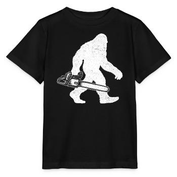 Bigfoot Kettensäge – Baumpfleger und Baumschneider - Stanley/Stella Kinder T-Shirt MINI CREATOR  - Schwarz - Vorne - Mikhail (115cm)