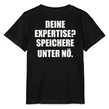 Sarkastischer Spruch - Stanley/Stella Kinder T-Shirt MINI CREATOR  - Schwarz - Vorne - Mikhail (115cm)