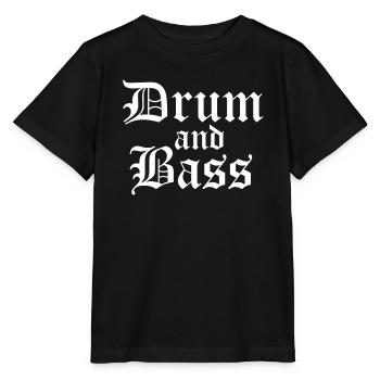 Drum and Bass Gothic-Schrift - Stanley/Stella Kinder T-Shirt MINI CREATOR  - Schwarz - Vorne - Mikhail (115cm)