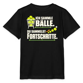 Tennistrainer Tennis Coach Tennislehrer Geschenk - Stanley/Stella Kinder T-Shirt MINI CREATOR  - Schwarz - Vorne - Mikhail (115cm)