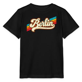 Berlin - Retro Sticker - Deutschalnd - Germany - Stanley/Stella Kinder T-Shirt MINI CREATOR  - Schwarz - Vorne - Mikhail (115cm)