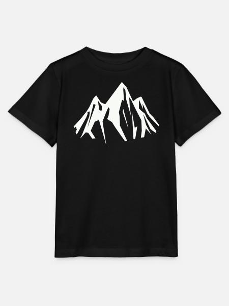 Spitzengipfel Silhouette - Stanley/Stella Kinder T-Shirt MINI CREATOR - Schwarz