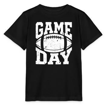 Spieltag – Fußballfan Football Mom Tailgate - Stanley/Stella Kinder T-Shirt MINI CREATOR  - Schwarz - Vorne - Mikhail (115cm)