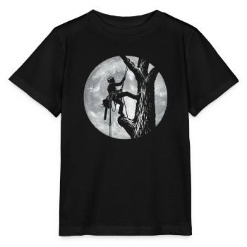 Arborist Moon – Baumpfleger, Baumpfleger, Baumschneider - Stanley/Stella Kinder T-Shirt MINI CREATOR  - Schwarz - Vorne - Mikhail (115cm)