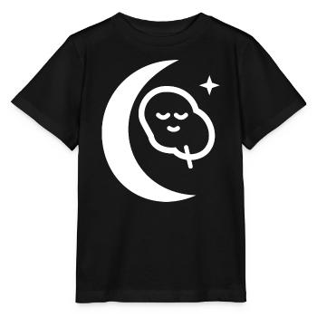 Mondbeschienener Schlafmond-Symbol - Stanley/Stella Kinder T-Shirt MINI CREATOR  - Schwarz - Vorne - Mikhail (115cm)