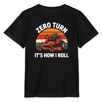 Zero Turn Mäher Für Landschaftsgärtner - Stanley/Stella Kinder T-Shirt MINI CREATOR  - Schwarz - Vorne - Mikhail (115cm)