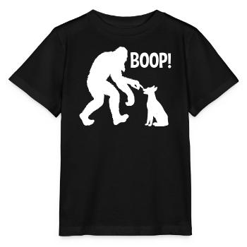 Funny Bigfoot Yeti Boop The Snoot Dog Humor - Stanley/Stella Kinder T-Shirt MINI CREATOR  - Schwarz - Vorne - Mikhail (115cm)