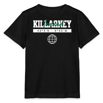 Killarney Irland Koordinaten Reise Souvenir - Stanley/Stella Kinder T-Shirt MINI CREATOR  - Schwarz - Vorne - Mikhail (115cm)
