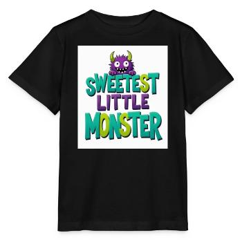 Das süßeste kleine Monster - Stanley/Stella Kinder T-Shirt MINI CREATOR  - Schwarz - Vorne - Mikhail (115cm)