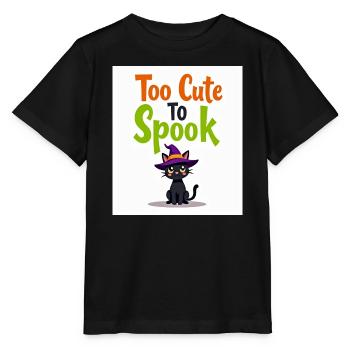 Zu süß, um Cat zu erschrecken - Stanley/Stella Kinder T-Shirt MINI CREATOR  - Schwarz - Vorne - Mikhail (115cm)