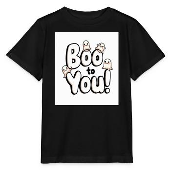 Buh auf dich! Süße Geister Halloween - Stanley/Stella Kinder T-Shirt MINI CREATOR  - Schwarz - Vorne - Mikhail (115cm)