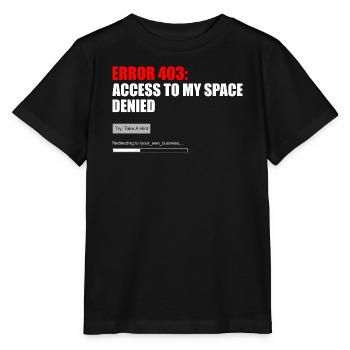 Fehler 403 Zugriff verweigert - Stanley/Stella Kinder T-Shirt MINI CREATOR  - Schwarz - Vorne - Mikhail (115cm)