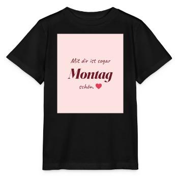 Montag Liebe - Stanley/Stella Kinder T-Shirt MINI CREATOR  - Schwarz - Vorne - Mikhail (115cm)