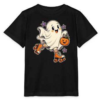 Geist auf Rollschuhen - Stanley/Stella Kinder T-Shirt MINI CREATOR  - Schwarz - Vorne - Mikhail (115cm)