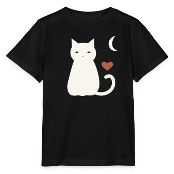 Halloween Katze Herren - Stanley/Stella Kinder T-Shirt MINI CREATOR  - Schwarz - Vorne - Mikhail (115cm)
