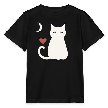 Halloween Katze Damen - Stanley/Stella Kinder T-Shirt MINI CREATOR  - Schwarz - Vorne - Mikhail (115cm)