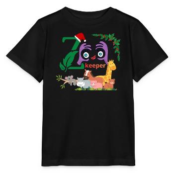 lustiger Tierpfleger - Stanley/Stella Kinder T-Shirt MINI CREATOR  - Schwarz - Vorne - Mikhail (115cm)