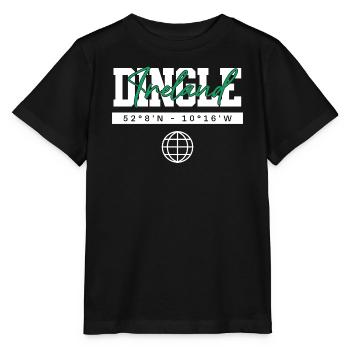 Dingle Irland Koordinaten Reise Souvenir - Stanley/Stella Kinder T-Shirt MINI CREATOR  - Schwarz - Vorne - Mikhail (115cm)
