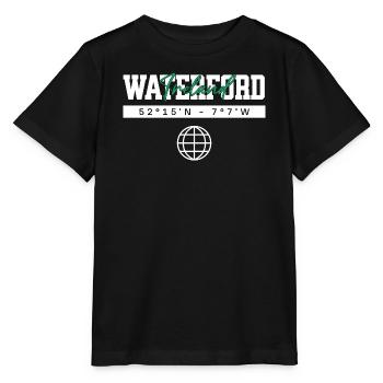 Waterford Irland Koordinaten Reise Souvenir - Stanley/Stella Kinder T-Shirt MINI CREATOR  - Schwarz - Vorne - Mikhail (115cm)