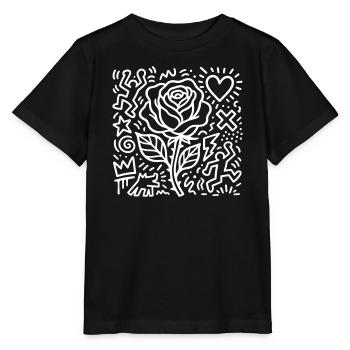 Rose - Stanley/Stella Kinder T-Shirt MINI CREATOR  - Schwarz - Vorne - Mikhail (115cm)