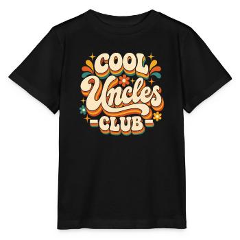 Cool Uncles Club Retro Logo - Stanley/Stella Kinder T-Shirt MINI CREATOR  - Schwarz - Vorne - Mikhail (115cm)