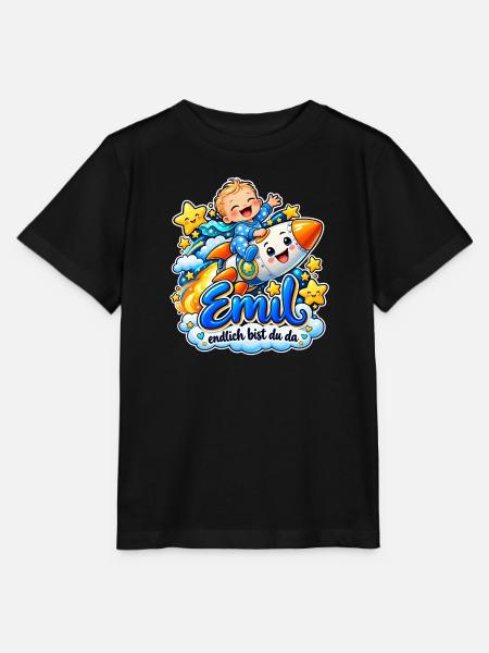 Emil Endlich Da Raketenbaby - Stanley/Stella Kinder T-Shirt MINI CREATOR - Schwarz