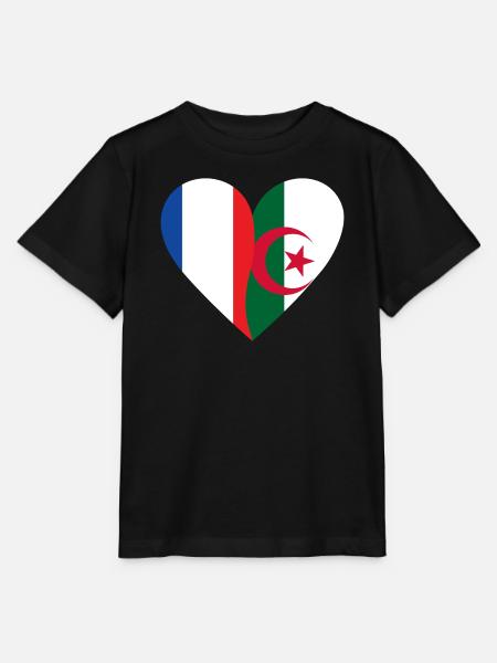 Frankreich Algerien | Französisch-algerisches Geschenk - Stanley/Stella Kinder T-Shirt MINI CREATOR - Schwarz