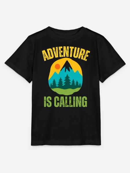Advenure is Calling - Stanley/Stella Kinder T-Shirt MINI CREATOR - Schwarz