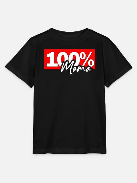 100% Mama Mutterschaft Pride - Stanley/Stella Kinder T-Shirt MINI CREATOR  - Schwarz