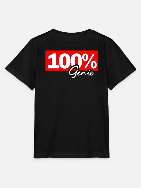 100% Genie – Kraftvoller Schriftzug - Stanley/Stella Kinder T-Shirt MINI CREATOR  - Schwarz