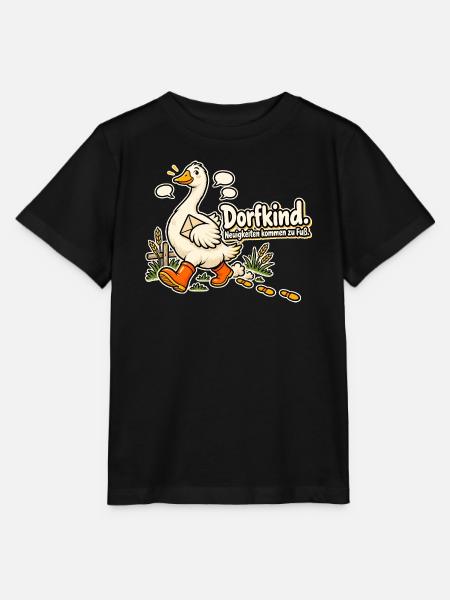 Dorfkind Spruch vom Dorf Dorfleben Heimatstolz - Stanley/Stella Kinder T-Shirt MINI CREATOR - Schwarz