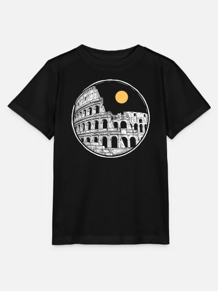 Das Kolosseum bei Vollmond - Stanley/Stella Kinder T-Shirt MINI CREATOR  - Schwarz