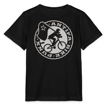 bike punks - Stanley/Stella Kinder T-Shirt MINI CREATOR  - Schwarz - Vorne - Mikhail (115cm)