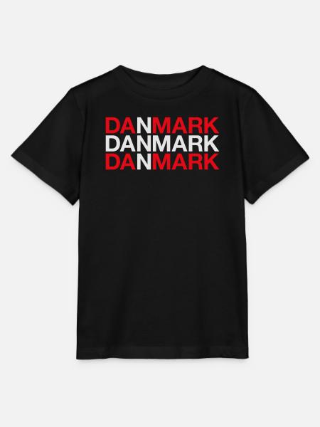 Danmark Denmark Dänemark Flagge - Stanley/Stella Kinder T-Shirt MINI CREATOR  - Schwarz