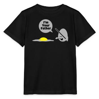 egg vader - Stanley/Stella Kinder T-Shirt MINI CREATOR  - Schwarz - Vorne - Mikhail (115cm)