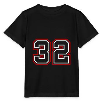 32 Numéro de numéro - T-shirt bio MINI CREATOR Stanley/Stella Enfant - noir - Devant - Mikhail (115cm)