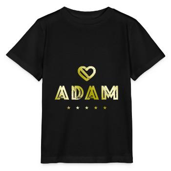 Adam Herz - T-shirt bio MINI CREATOR Stanley/Stella Enfant - noir - Devant - Mikhail (115cm)