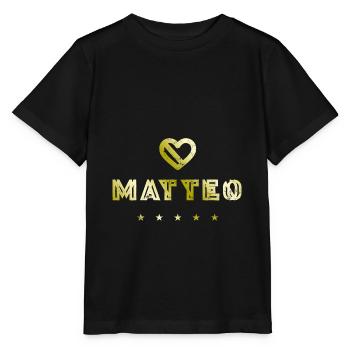 Matteo Herz - Stanley/Stella Kinder T-Shirt MINI CREATOR  - Schwarz - Vorne - Mikhail (115cm)