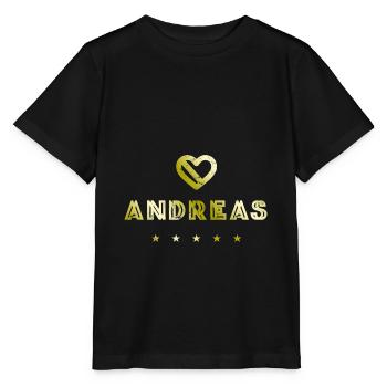 Andreas Herz - T-shirt bio MINI CREATOR Stanley/Stella Enfant - noir - Devant - Mikhail (115cm)