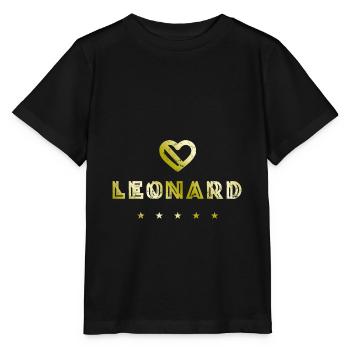 Leonard Herz - Stanley/Stella Kinder T-Shirt MINI CREATOR  - Schwarz - Vorne - Mikhail (115cm)